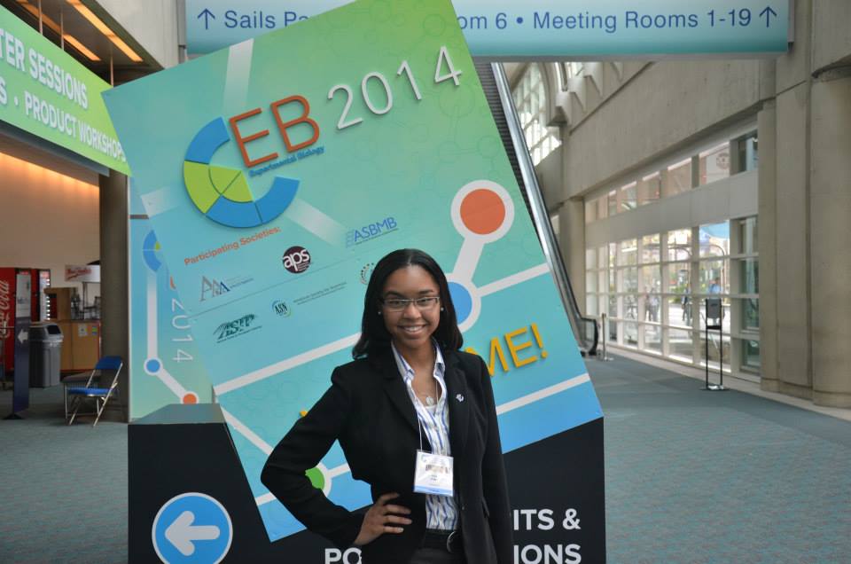 Jada Suber at the 2014 Experimental Biology Conference in San Diego (photo by Austin Gray)